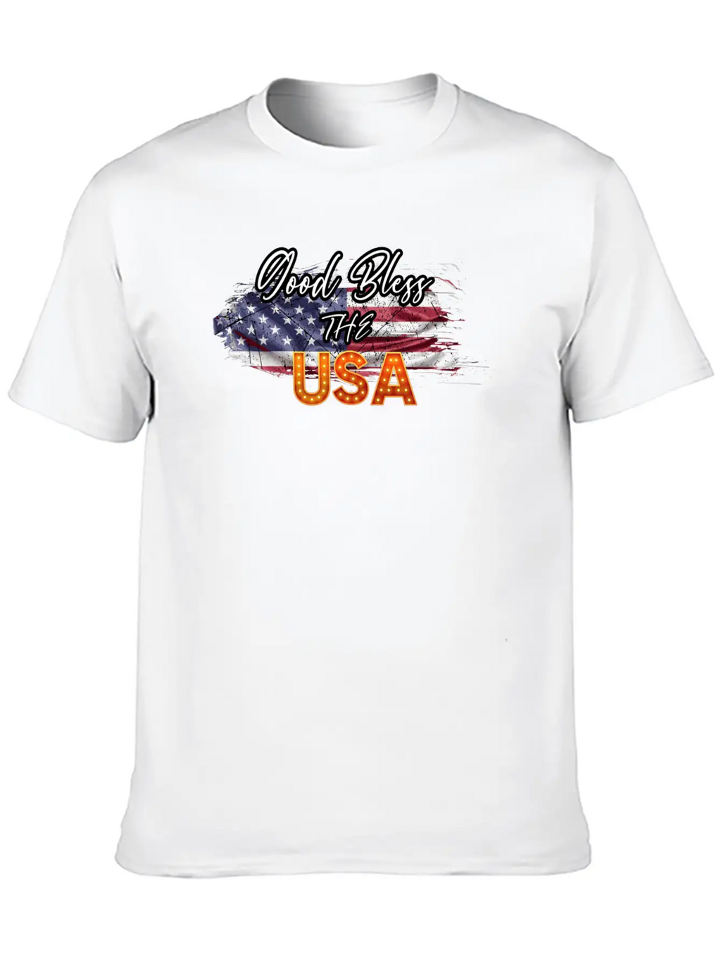 God Bless The USA Unisex Casual T-Shirt – Clean Design For Daily Comfort