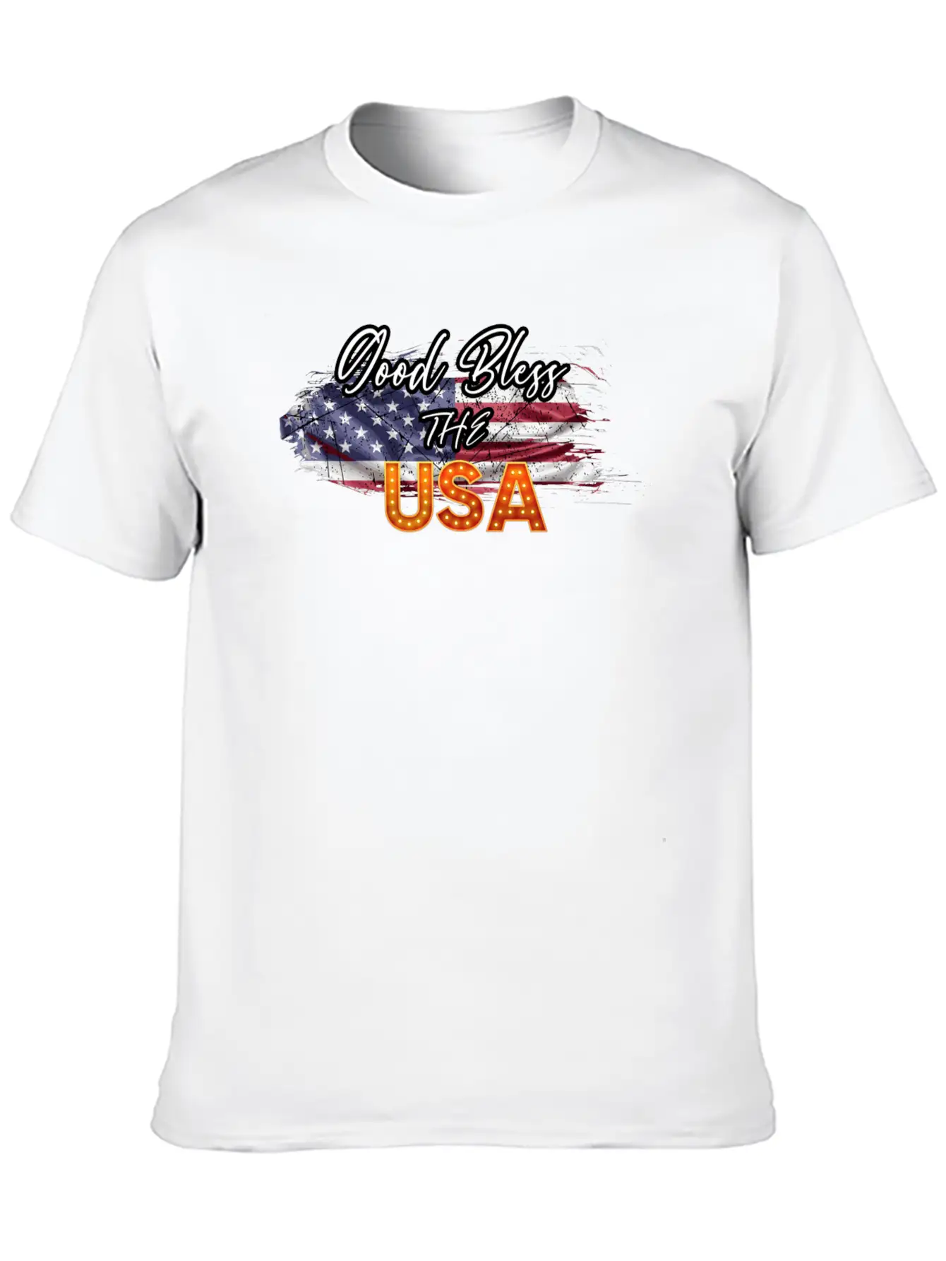 God Bless The USA Unisex Casual T-Shirt – Clean Design For Daily Comfort