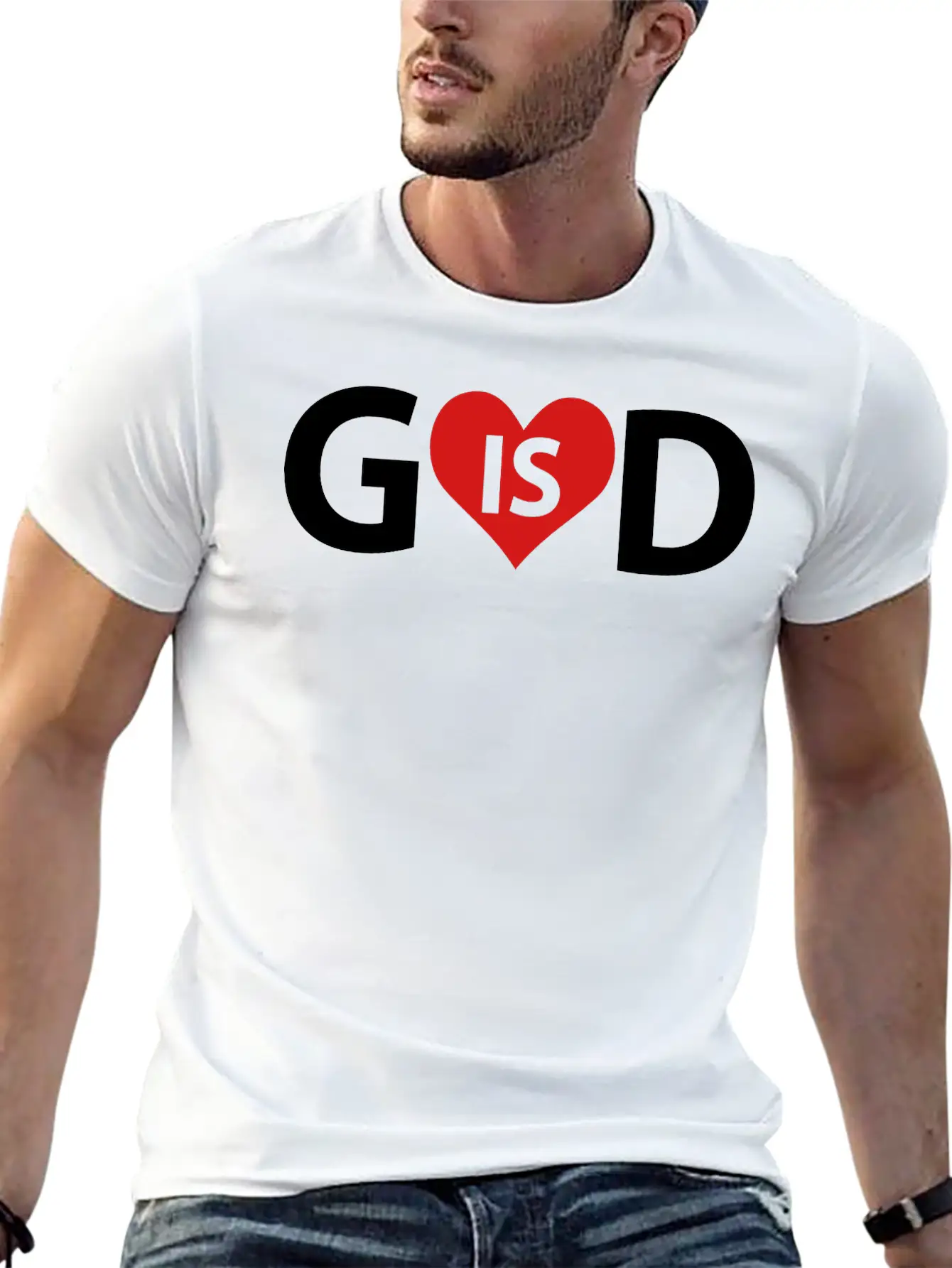 God Is Love Classic Fit Graphic Tee For Daily Comfort – Unisex Cotton Shirt