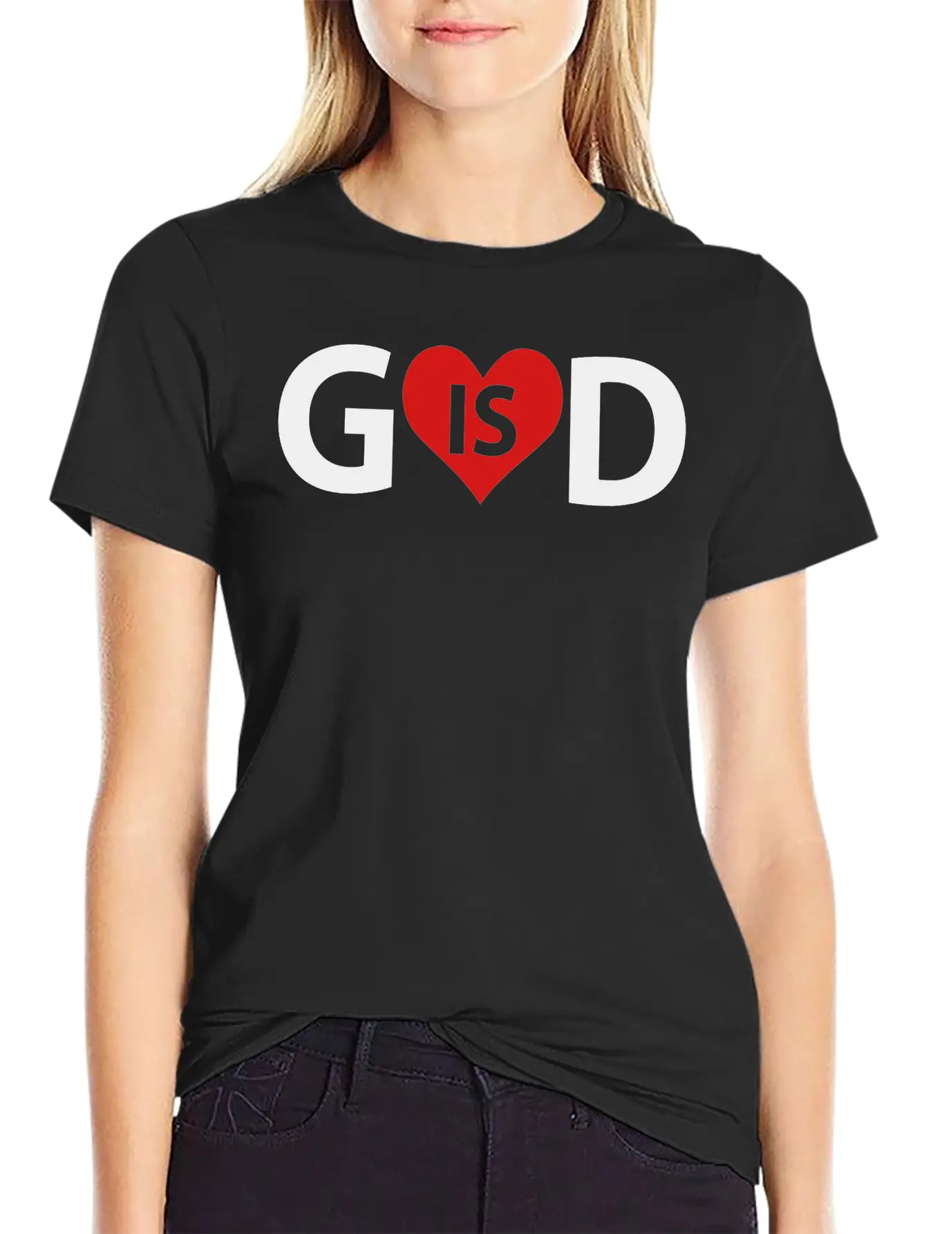 God Is Love Classic Fit Graphic Tee For Daily Comfort – Unisex Cotton Shirt