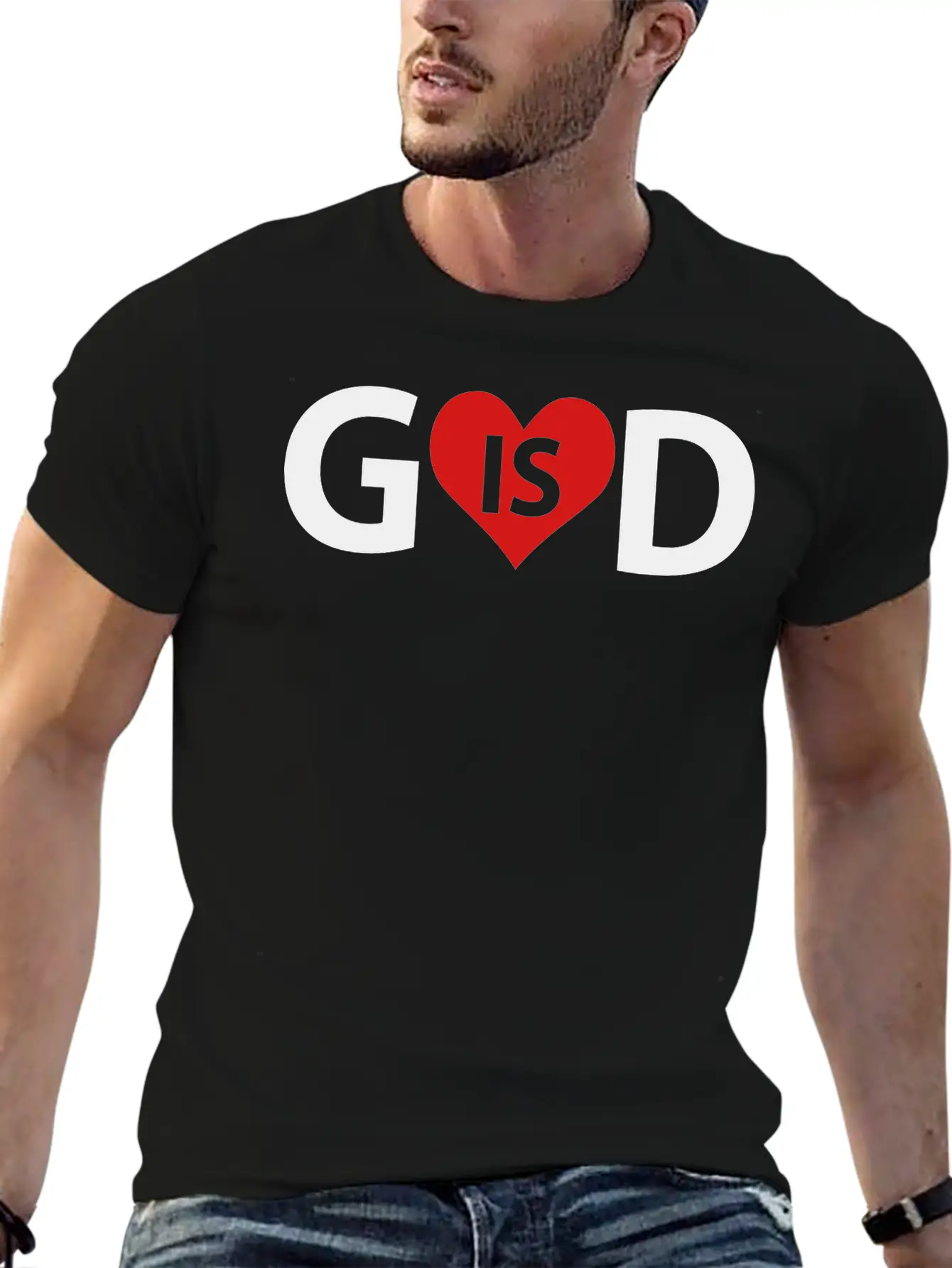 God Is Love Classic Fit Graphic Tee For Daily Comfort – Unisex Cotton Shirt