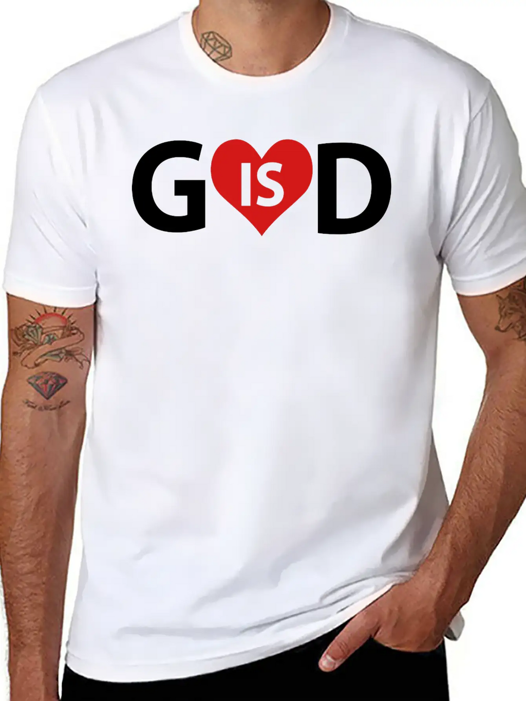 God Is Love Classic Fit Graphic Tee For Daily Comfort – Unisex Cotton Shirt