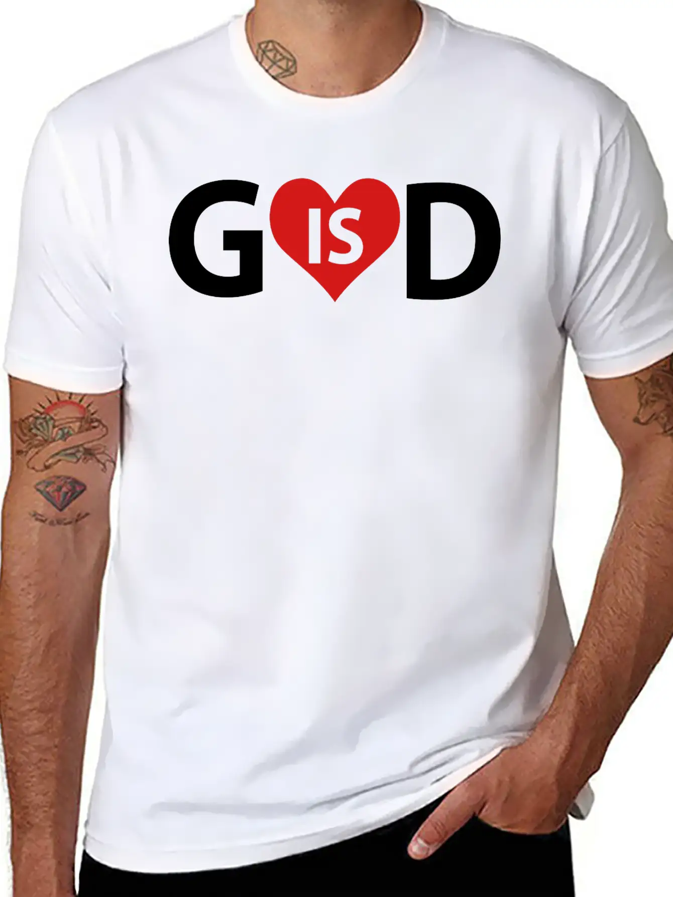 God Is Love Classic Fit Graphic Tee For Daily Comfort – Unisex Cotton Shirt