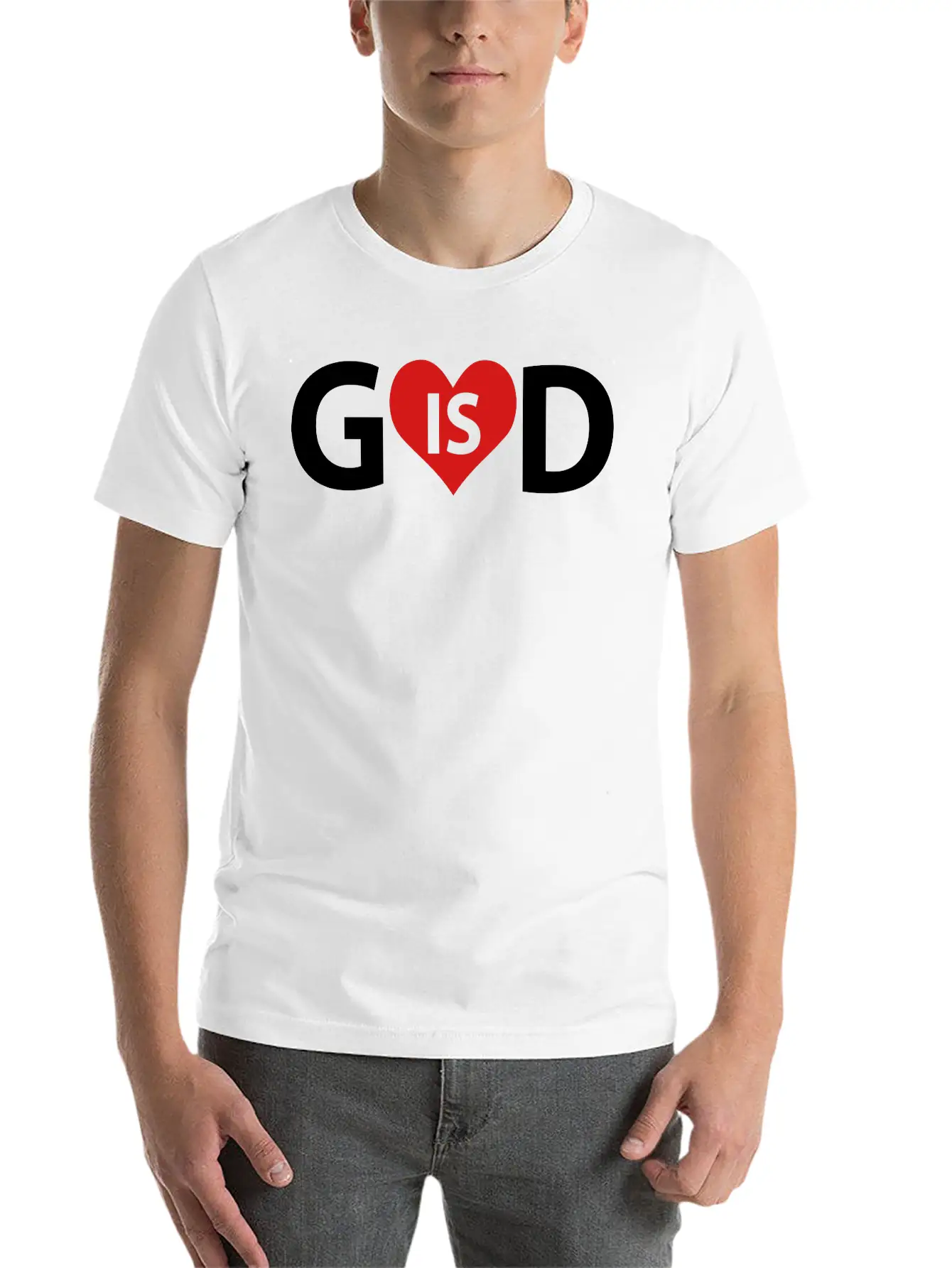 God Is Love Classic Fit Graphic Tee For Daily Comfort – Unisex Cotton Shirt