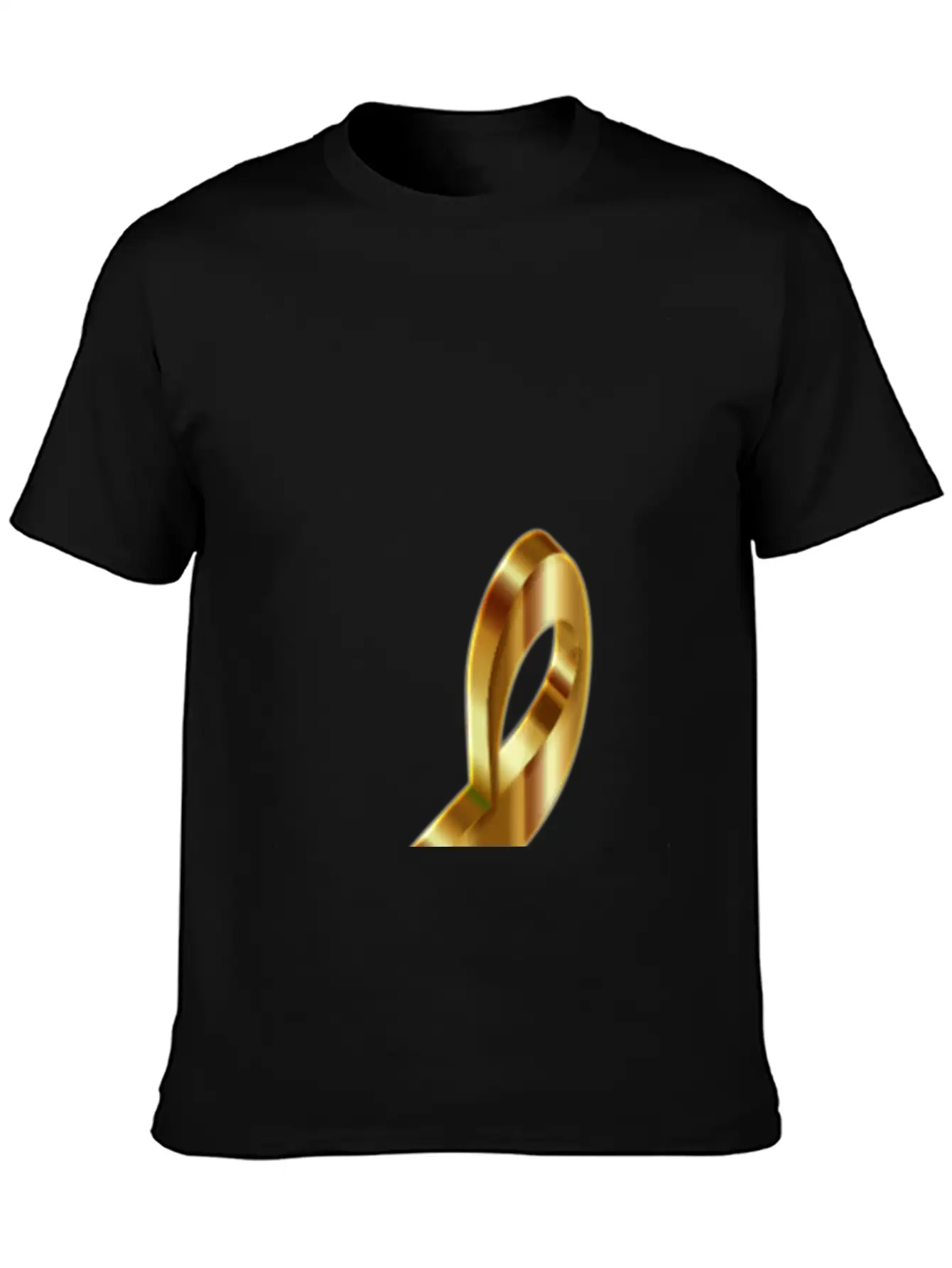 Gold 3D Clef 2 Enhanced No Background Stylish Everyday T-Shirt – Unisex Basic Cotton Tee