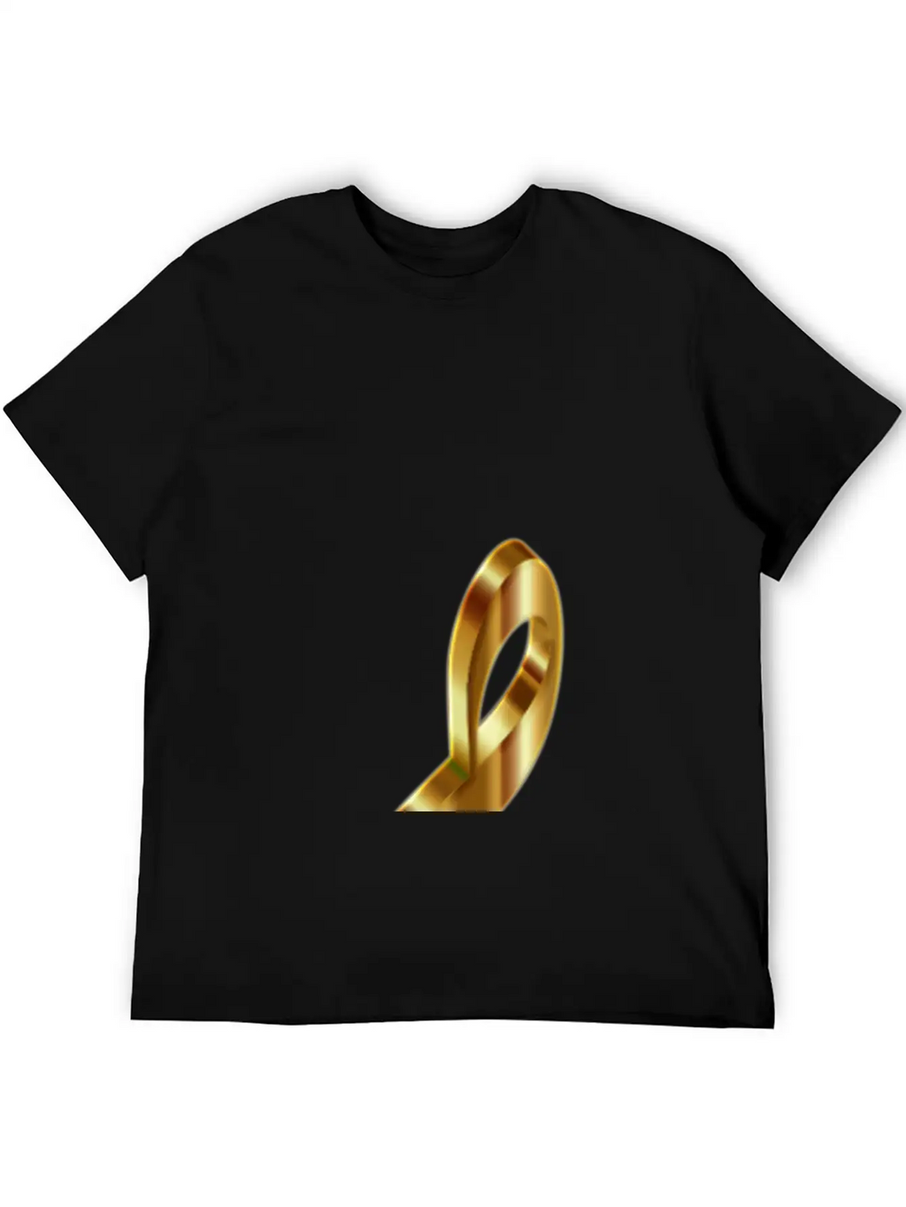 Gold 3D Clef 2 Enhanced No Background Stylish Everyday T-Shirt – Unisex Basic Cotton Tee