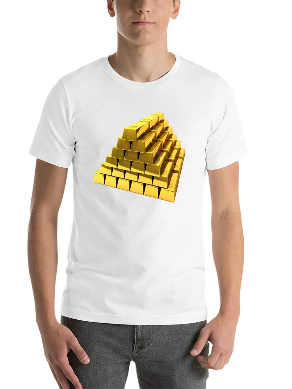 Gold Breathable Soft Cotton T-Shirt – Timeless Casual Look