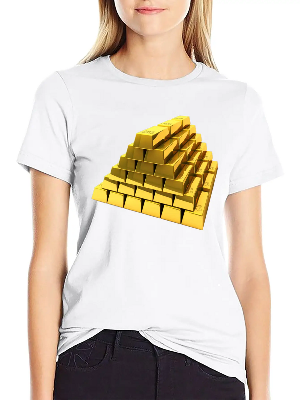 Gold Breathable Soft Cotton T-Shirt – Timeless Casual Look