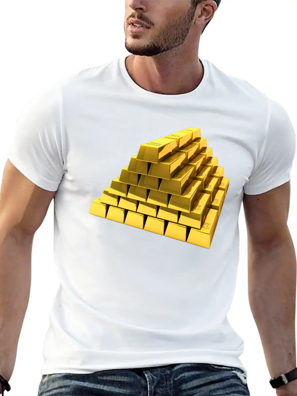 Gold Breathable Soft Cotton T-Shirt – Timeless Casual Look