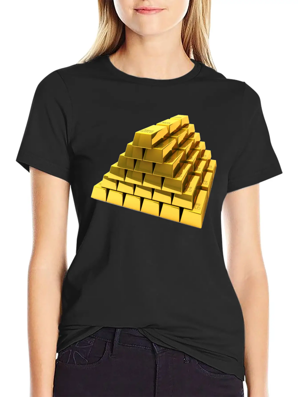 Gold Breathable Soft Cotton T-Shirt – Timeless Casual Look