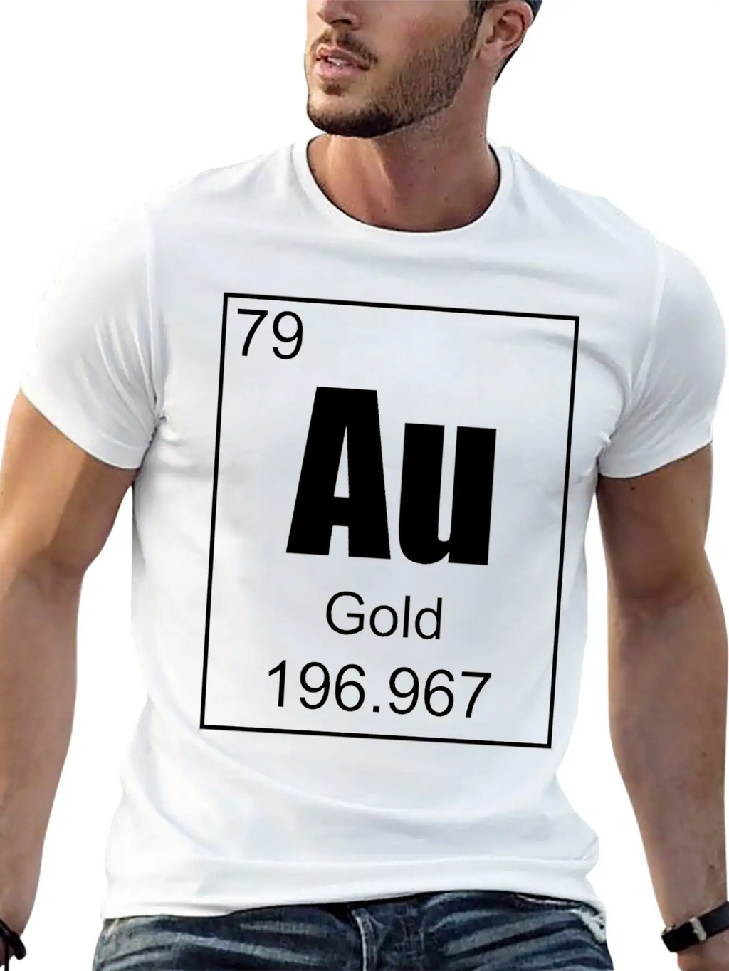 Gold Casual Graphic T-Shirt – Simple And Comfortable Daily Wear