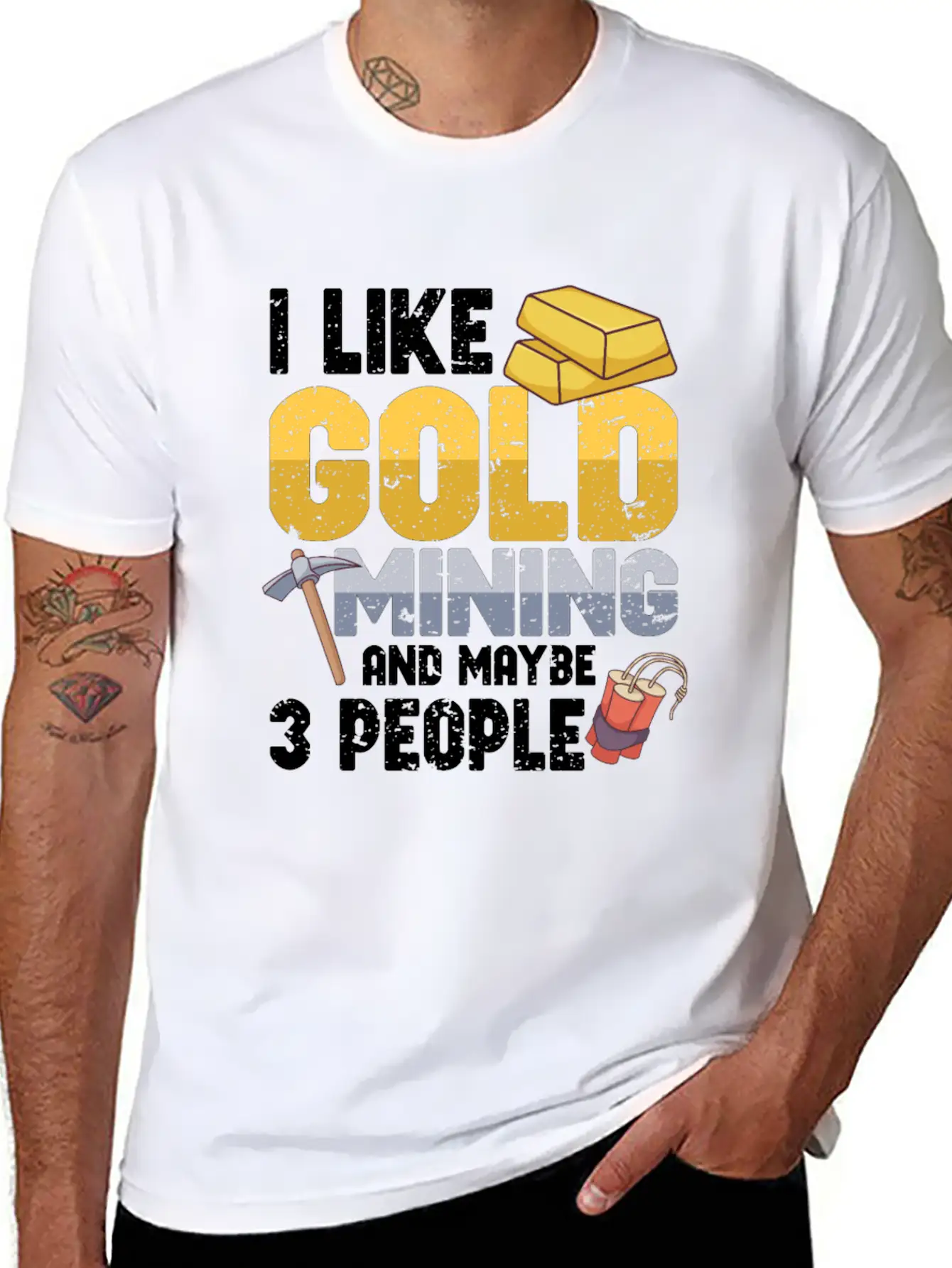 Gold Digging Gold Mining Gold Panning Gold Mine Classic Fit Graphic Tee For Daily Comfort – Unisex Cotton Shirt