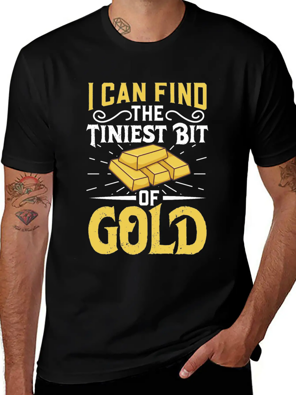 Gold Digging Gold Mining Gold Panning Gold Mine Stylish Everyday T-Shirt – Unisex Basic Cotton Tee