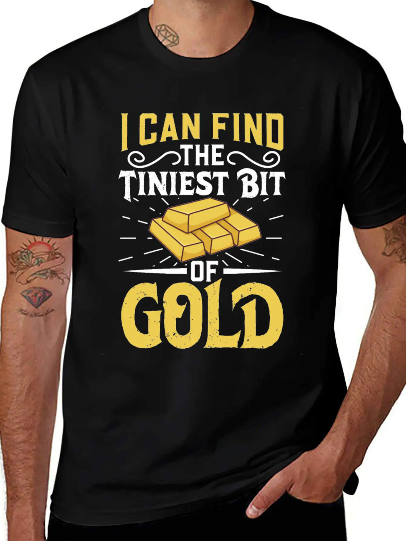 Gold Digging Gold Mining Gold Panning Gold Mine Stylish Everyday T-Shirt – Unisex Basic Cotton Tee