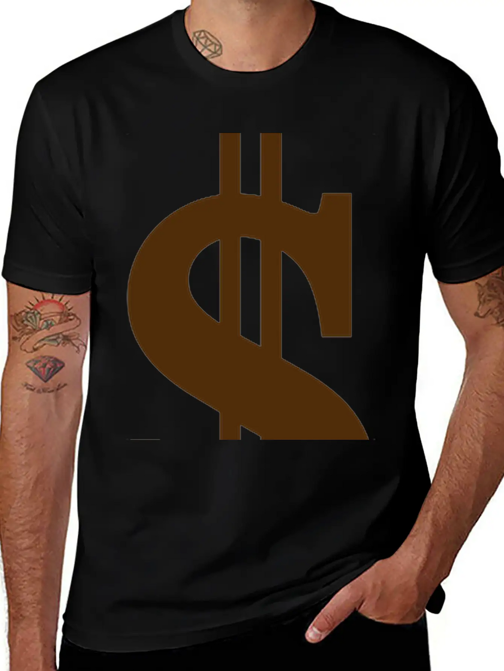 Gold Dollar Reflection Unisex Casual T-Shirt – Clean Design For Daily Comfort