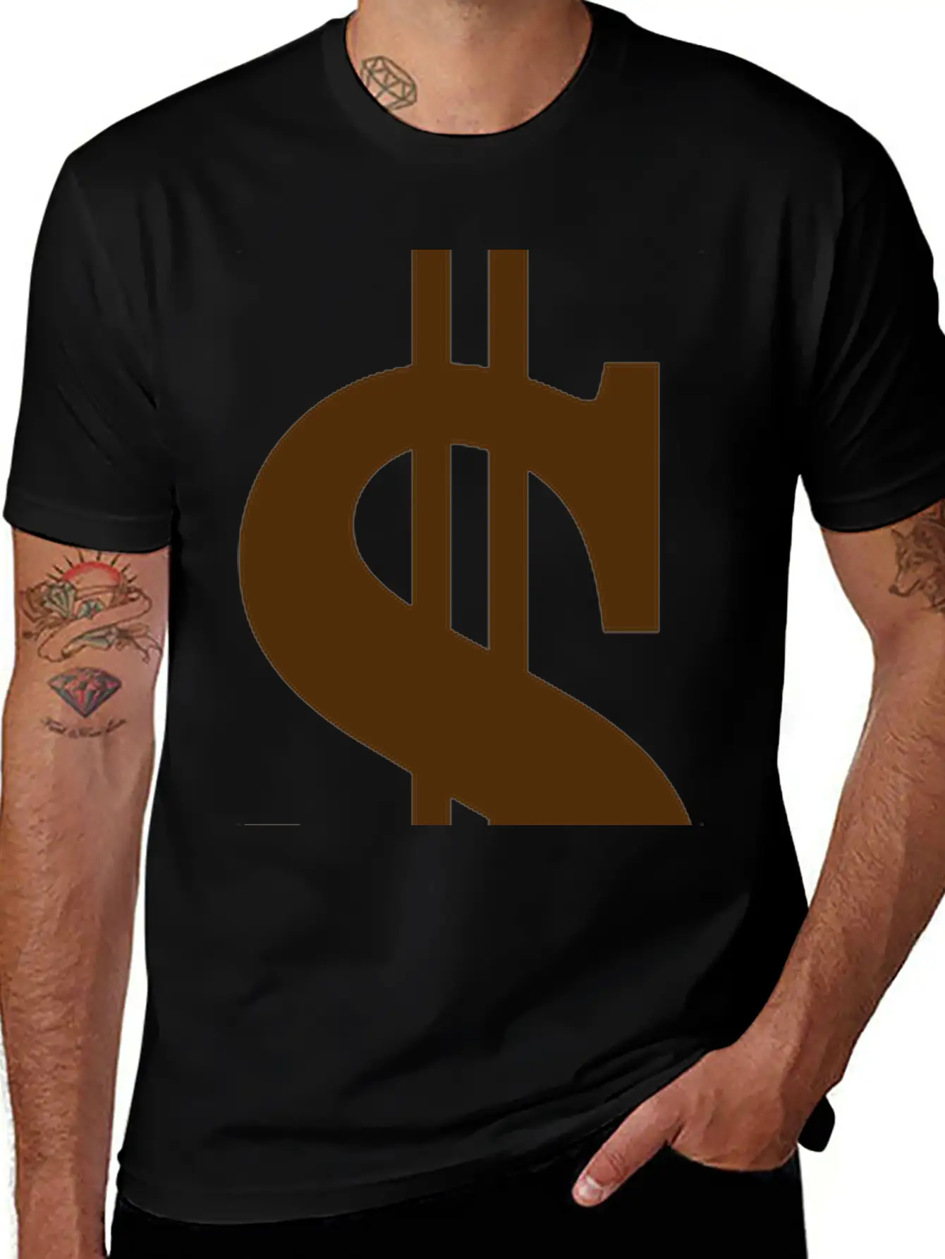 Gold Dollar Reflection Unisex Casual T-Shirt – Clean Design For Daily Comfort