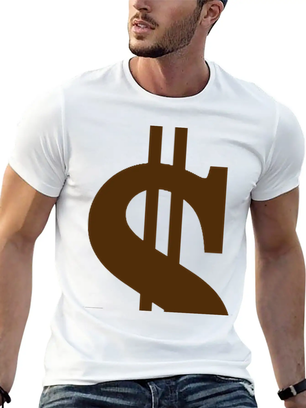 Gold Dollar Reflection Unisex Casual T-Shirt – Clean Design For Daily Comfort