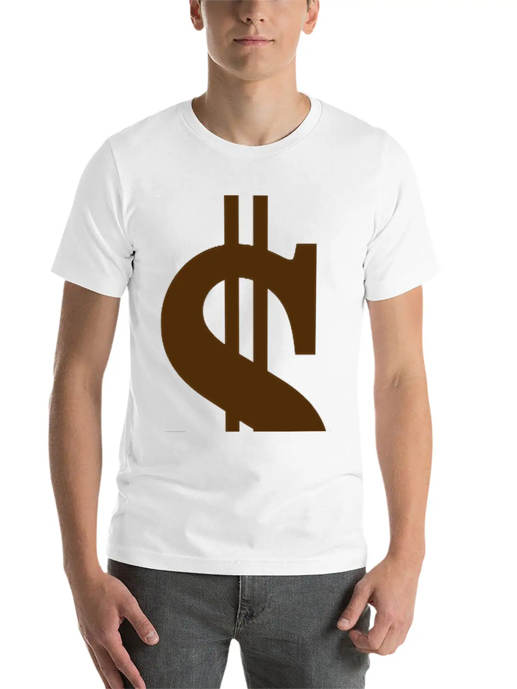 Gold Dollar Reflection Unisex Casual T-Shirt – Clean Design For Daily Comfort
