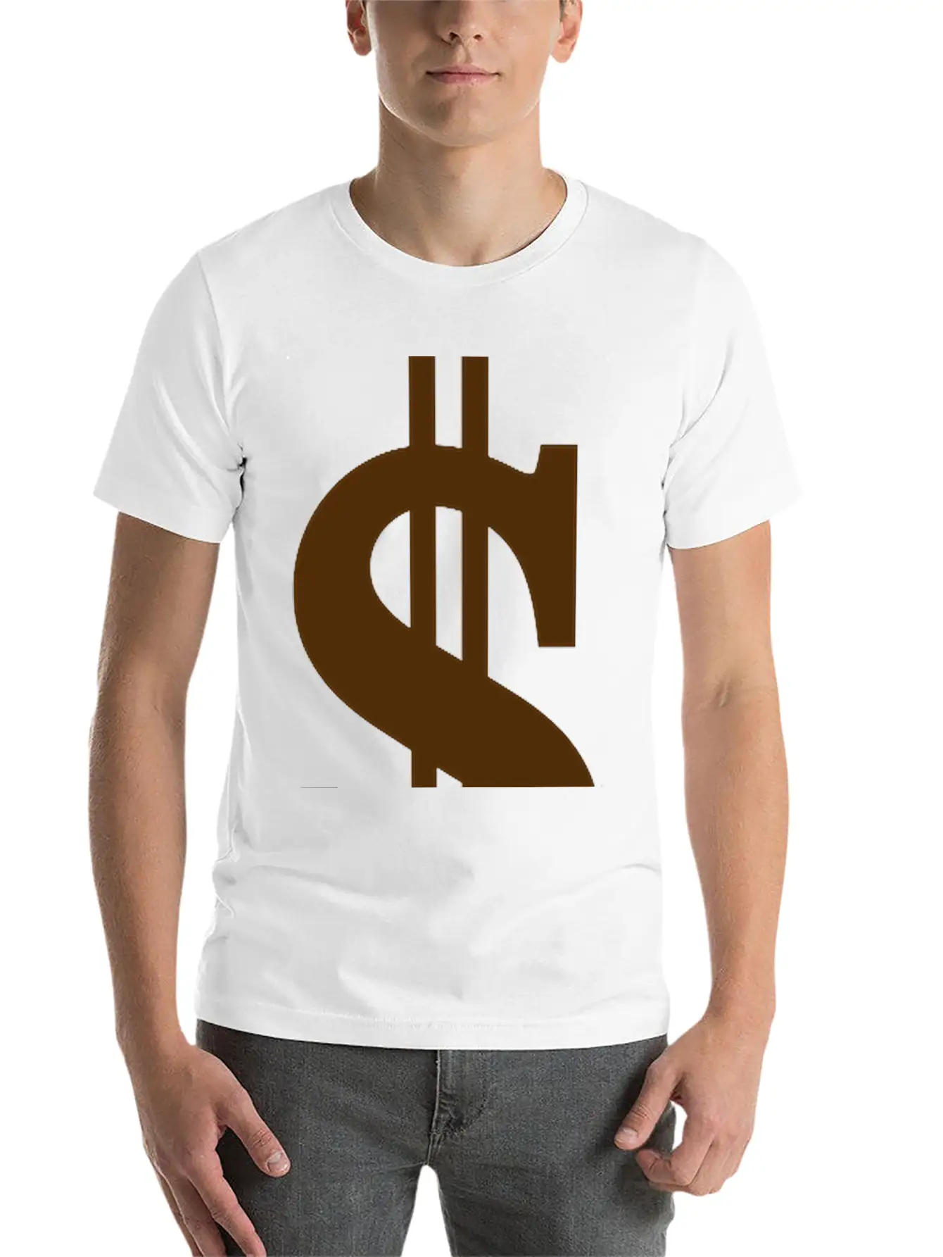 Gold Dollar Reflection Unisex Casual T-Shirt – Clean Design For Daily Comfort