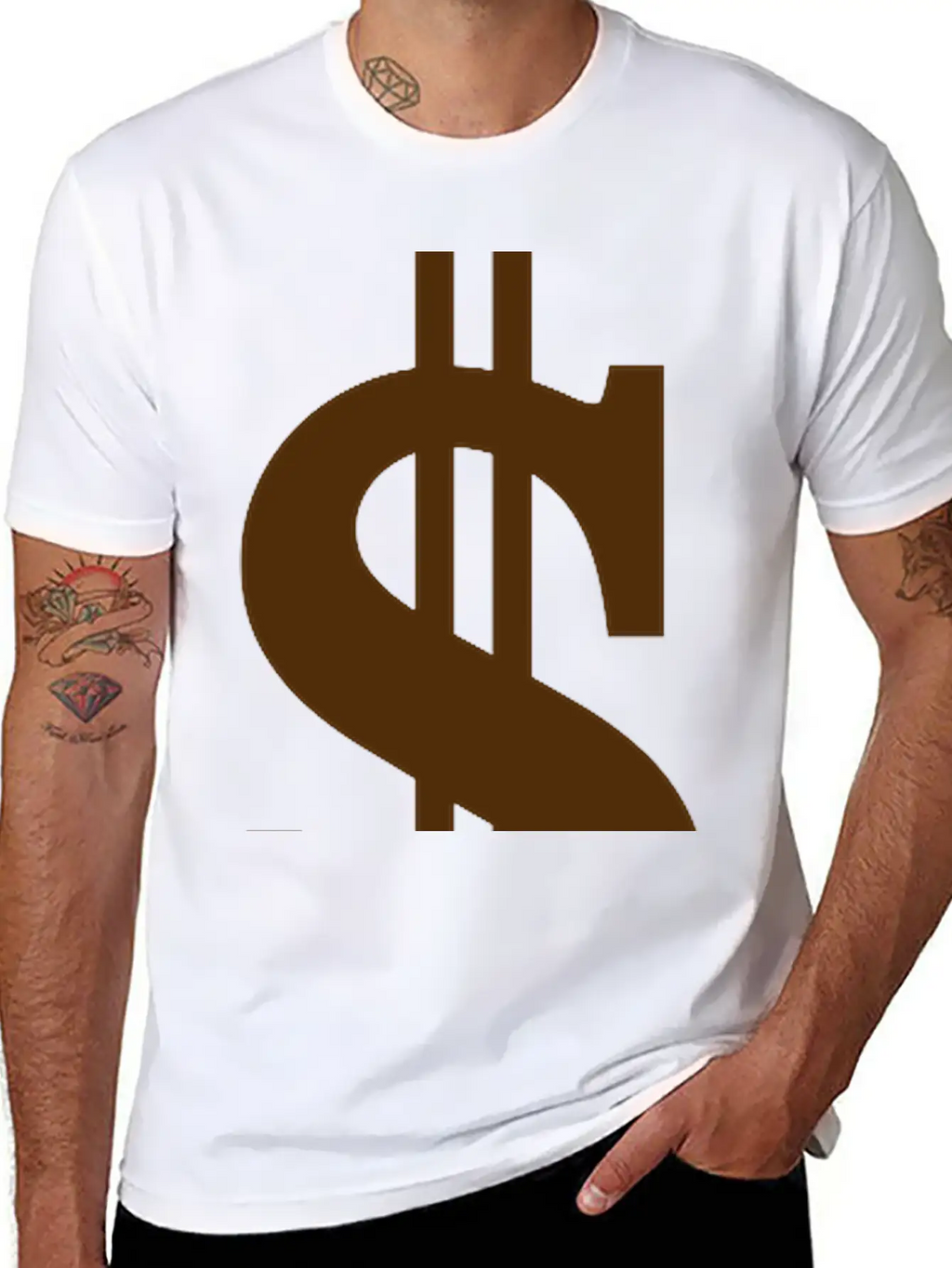 Gold Dollar Reflection Unisex Casual T-Shirt – Clean Design For Daily Comfort