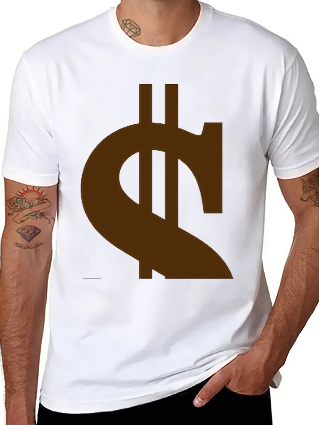 Gold Dollar Reflection Unisex Casual T-Shirt – Clean Design For Daily Comfort