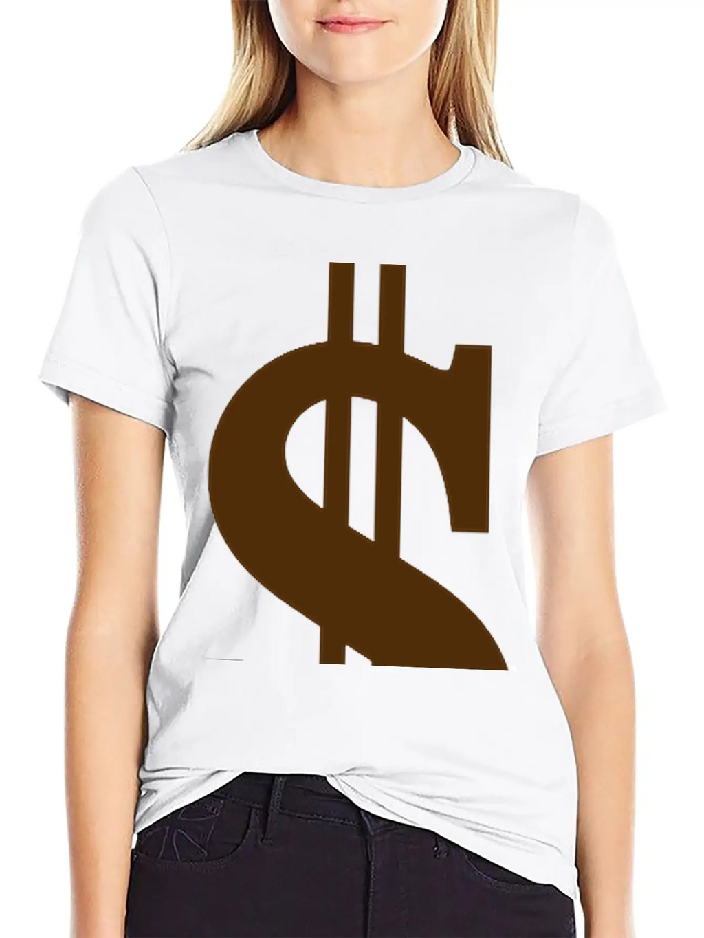 Gold Dollar Reflection Unisex Casual T-Shirt – Clean Design For Daily Comfort