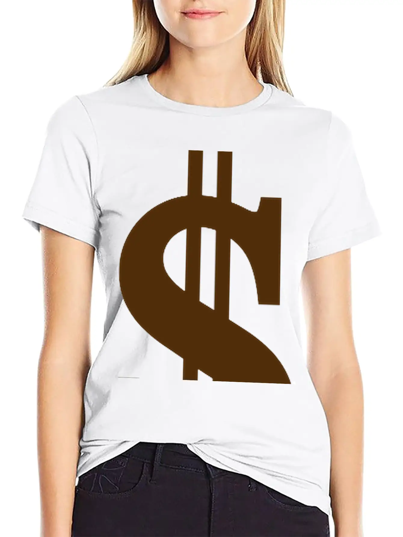 Gold Dollar Reflection Unisex Casual T-Shirt – Clean Design For Daily Comfort