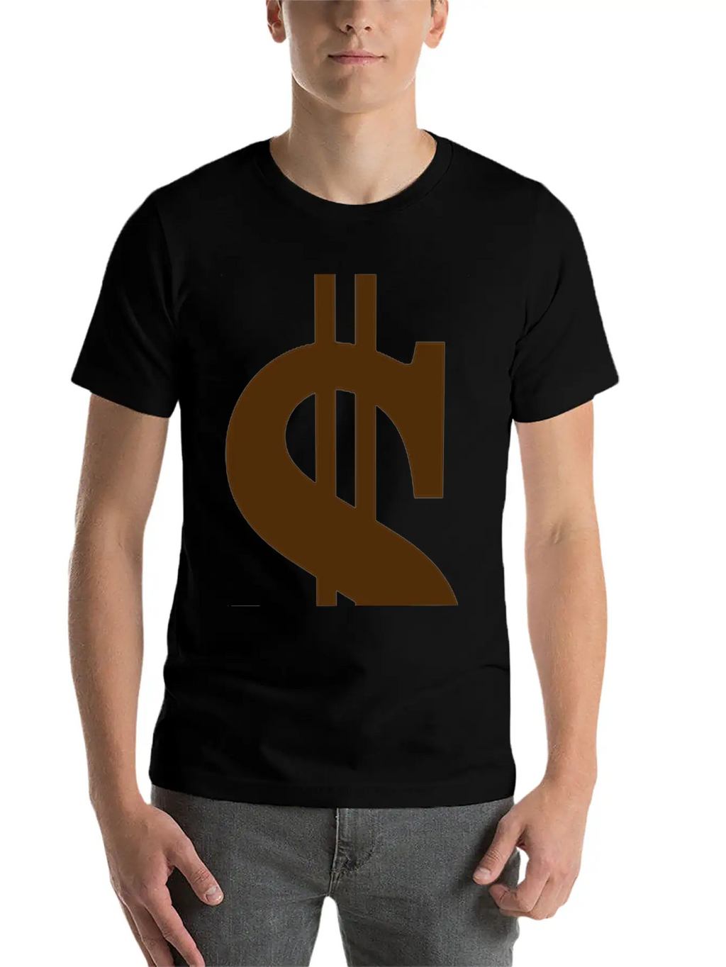 Gold Dollar Reflection Unisex Casual T-Shirt – Clean Design For Daily Comfort