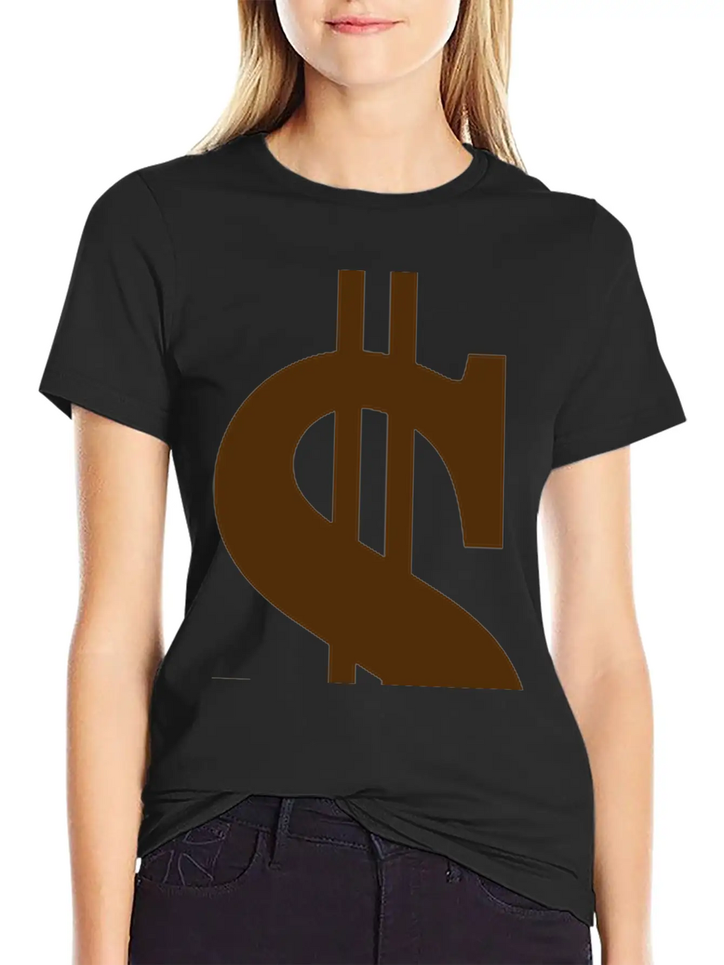 Gold Dollar Reflection Unisex Casual T-Shirt – Clean Design For Daily Comfort