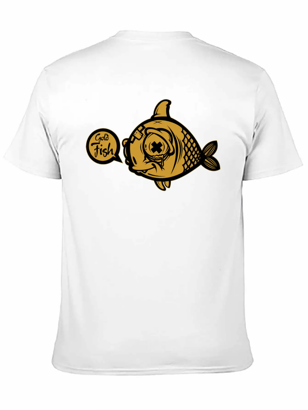 Gold Fish Unisex Short Sleeve Soft Cotton T-Shirt – Casual Everyday Wear