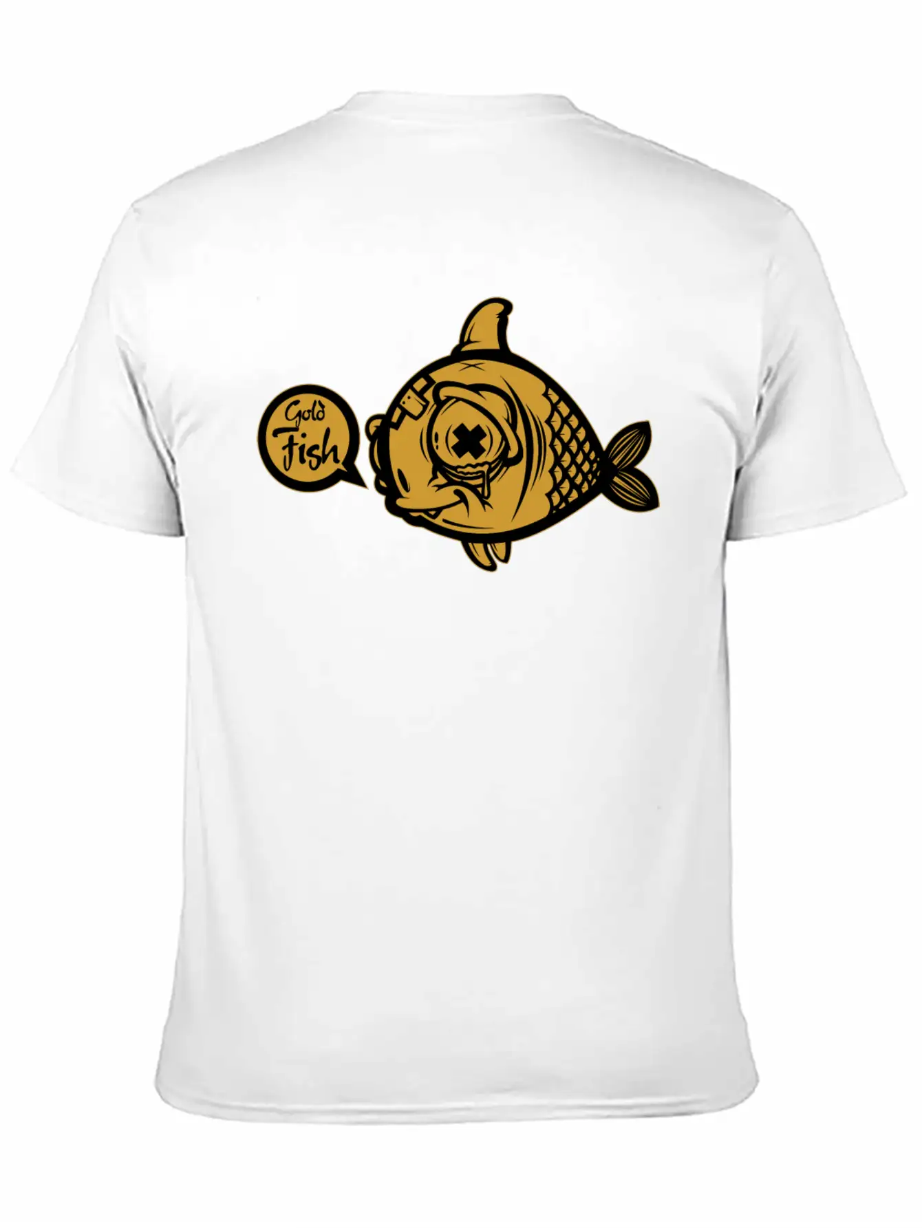 Gold Fish Unisex Short Sleeve Soft Cotton T-Shirt – Casual Everyday Wear
