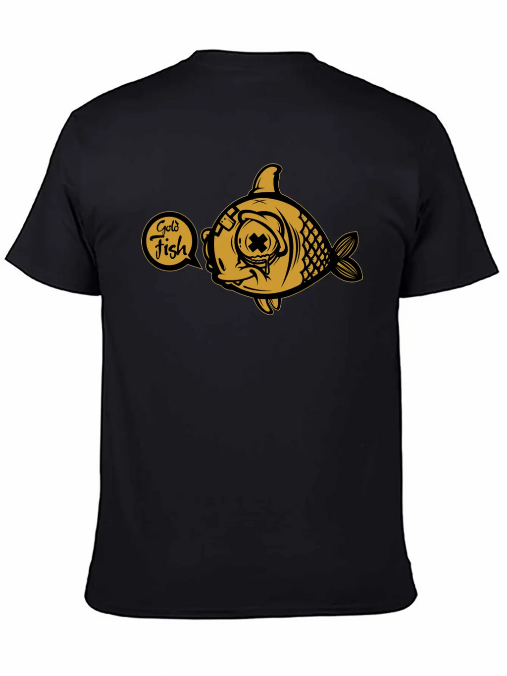 Gold Fish Unisex Short Sleeve Soft Cotton T-Shirt – Casual Everyday Wear
