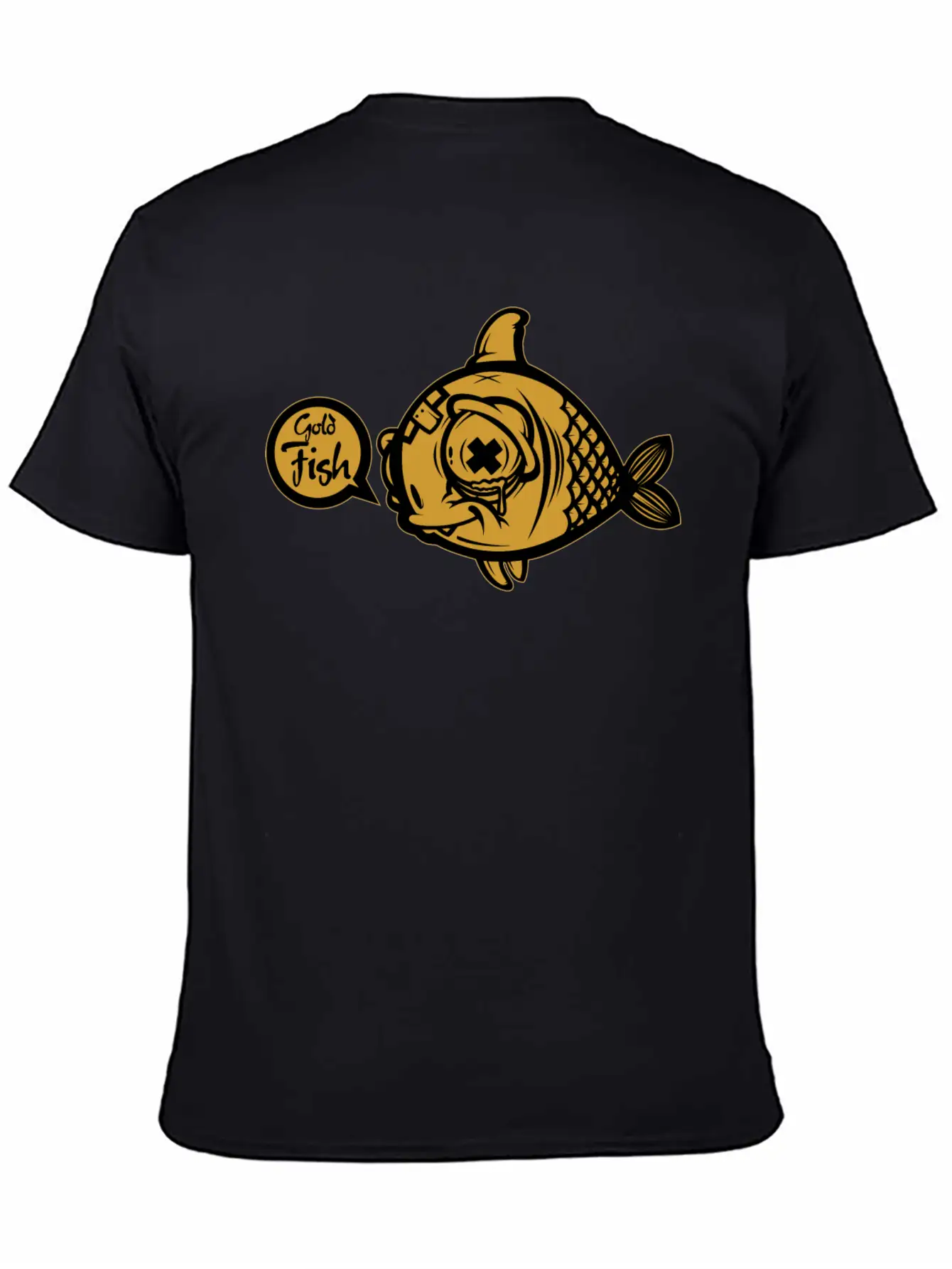 Gold Fish Unisex Short Sleeve Soft Cotton T-Shirt – Casual Everyday Wear