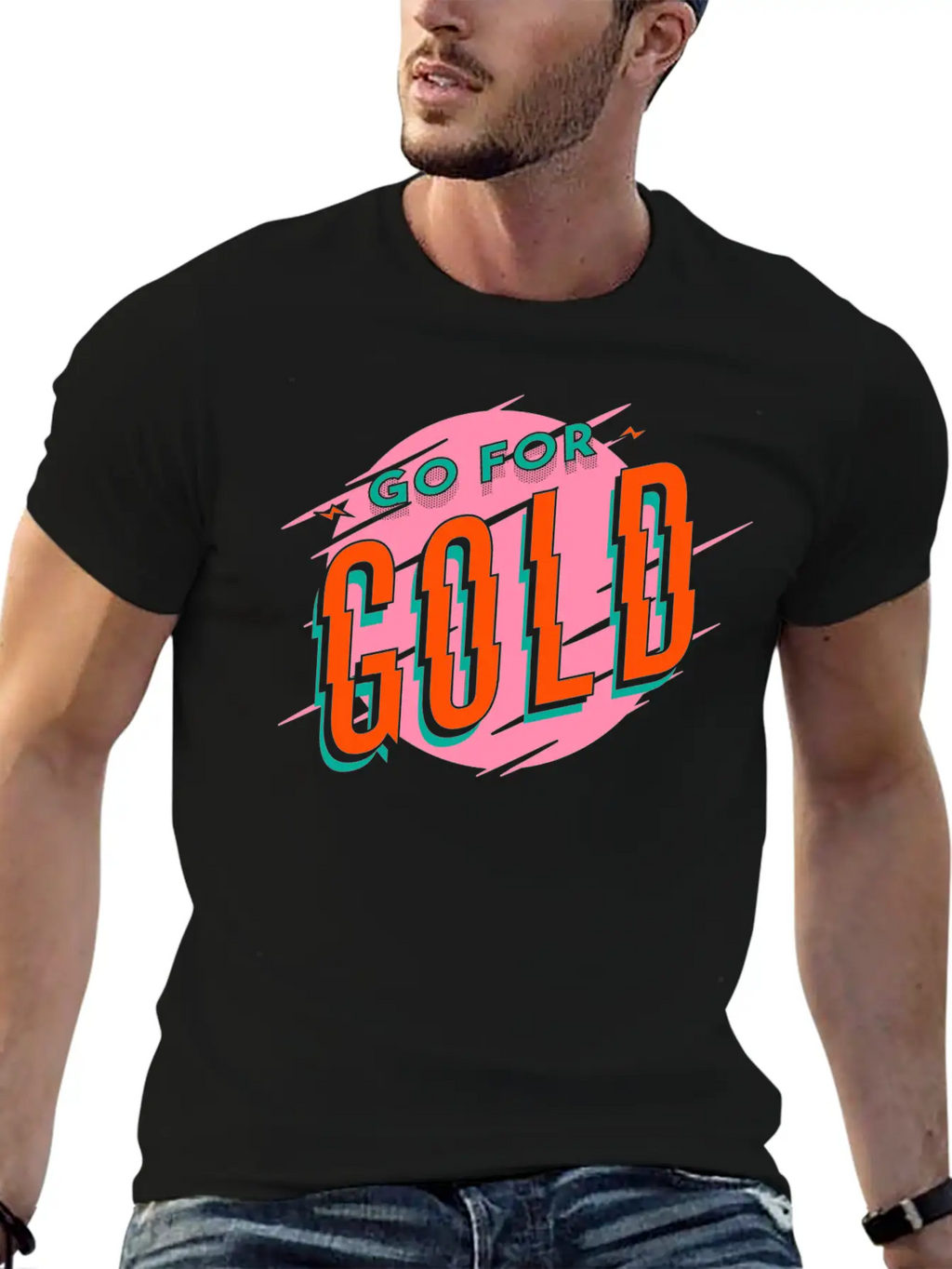 Gold Medal Cup First Place Winner Champion Unisex Short Sleeve Soft Cotton T-Shirt – Casual Everyday Wear