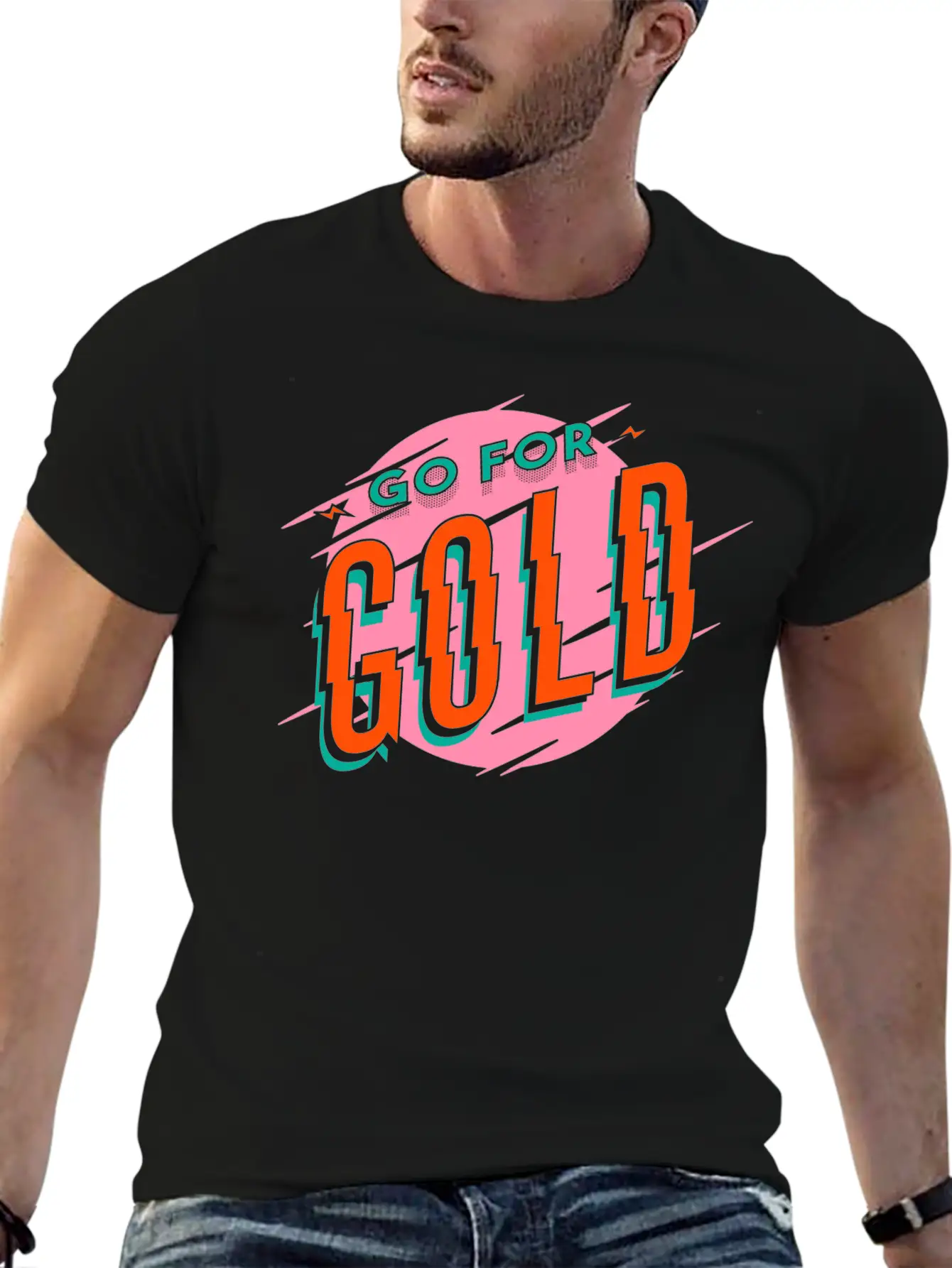 Gold Medal Cup First Place Winner Champion Unisex Short Sleeve Soft Cotton T-Shirt – Casual Everyday Wear