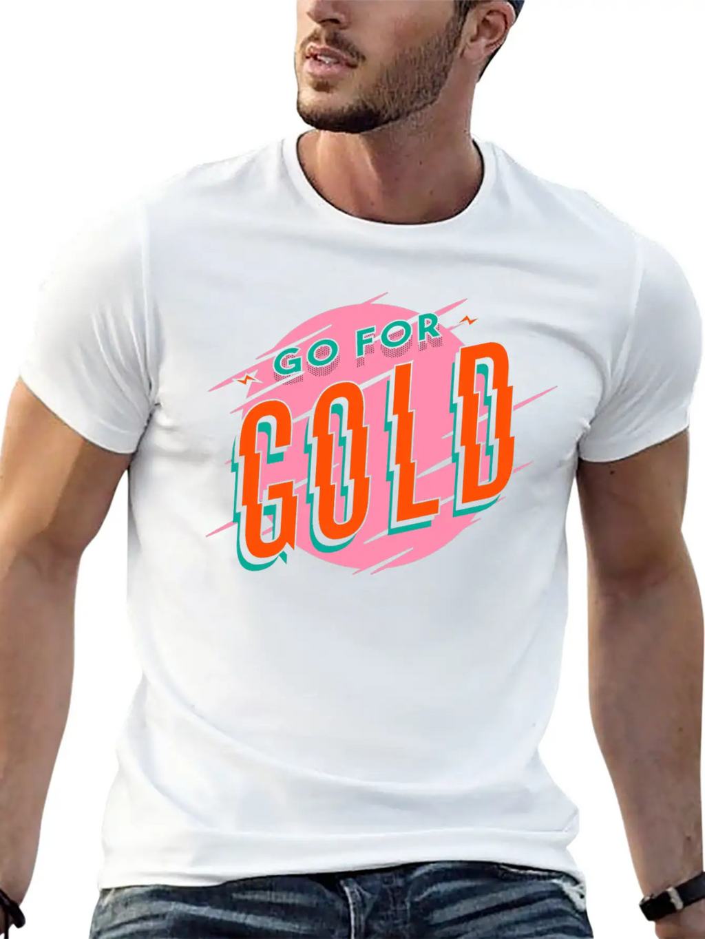 Gold Medal Cup First Place Winner Champion Unisex Short Sleeve Soft Cotton T-Shirt – Casual Everyday Wear