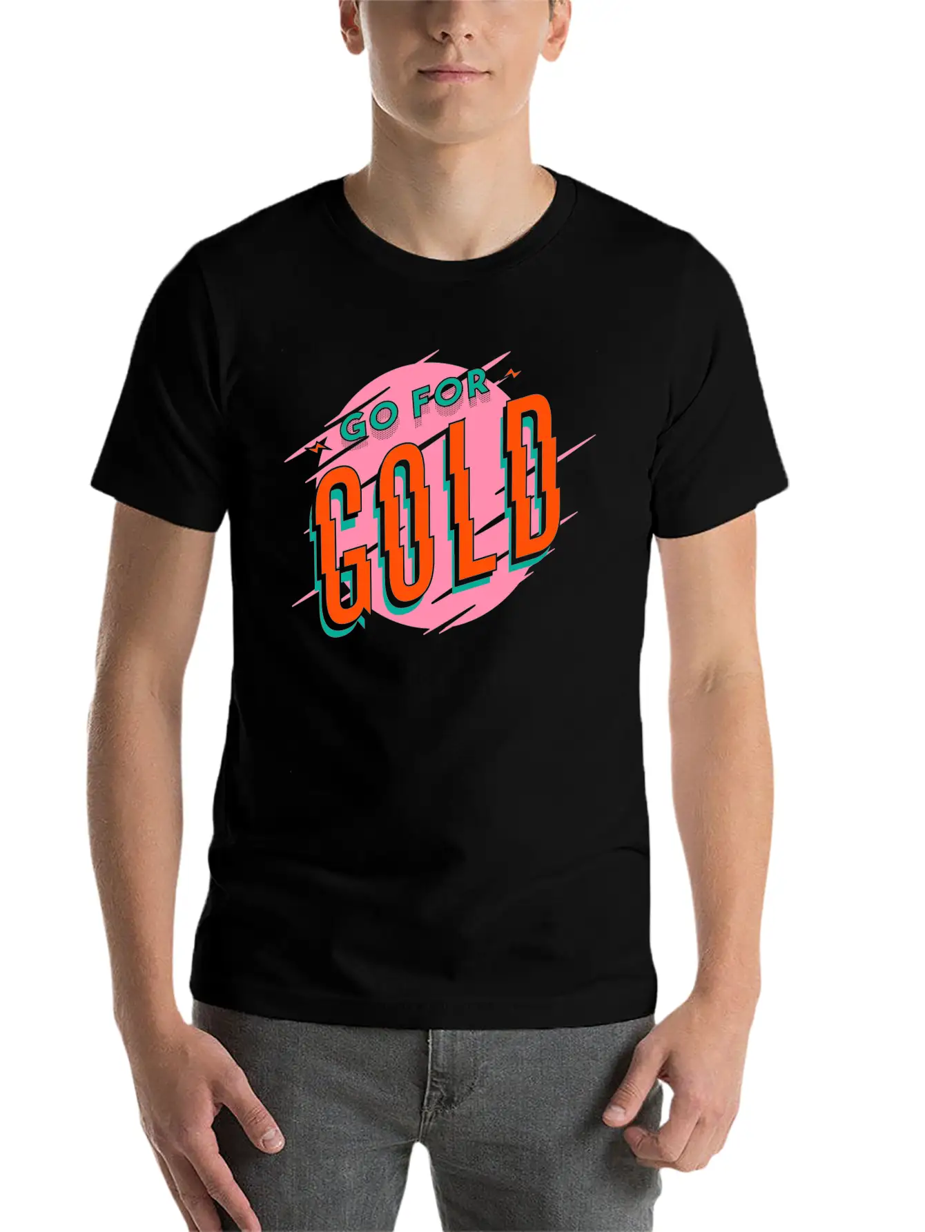Gold Medal Cup First Place Winner Champion Unisex Short Sleeve Soft Cotton T-Shirt – Casual Everyday Wear