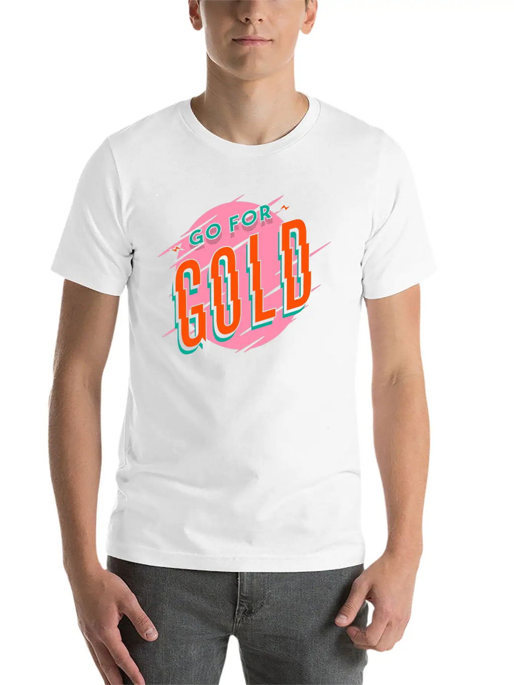 Gold Medal Cup First Place Winner Champion Unisex Short Sleeve Soft Cotton T-Shirt – Casual Everyday Wear