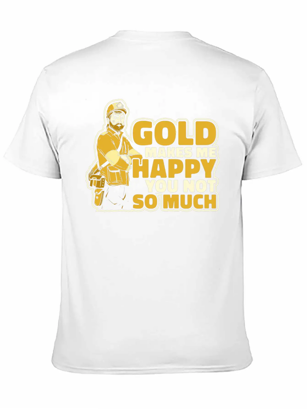 Gold Mining Casual Graphic T-Shirt – Simple And Comfortable Daily Wear