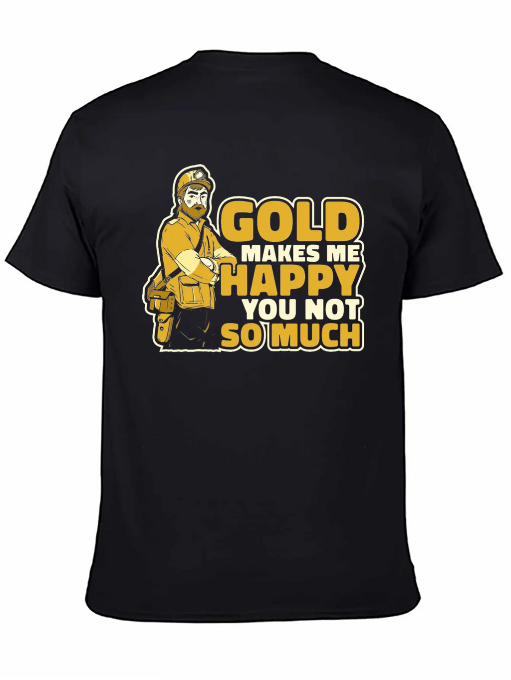 Gold Mining Casual Graphic T-Shirt – Simple And Comfortable Daily Wear