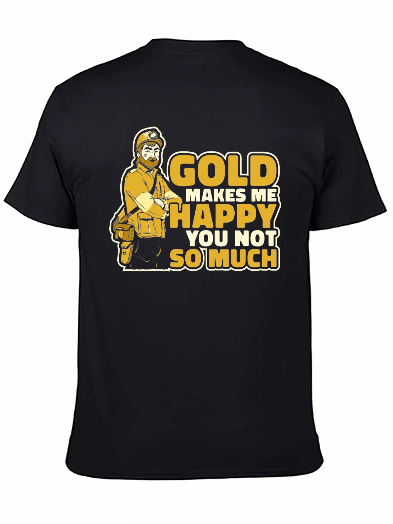 Gold Mining Casual Graphic T-Shirt – Simple And Comfortable Daily Wear