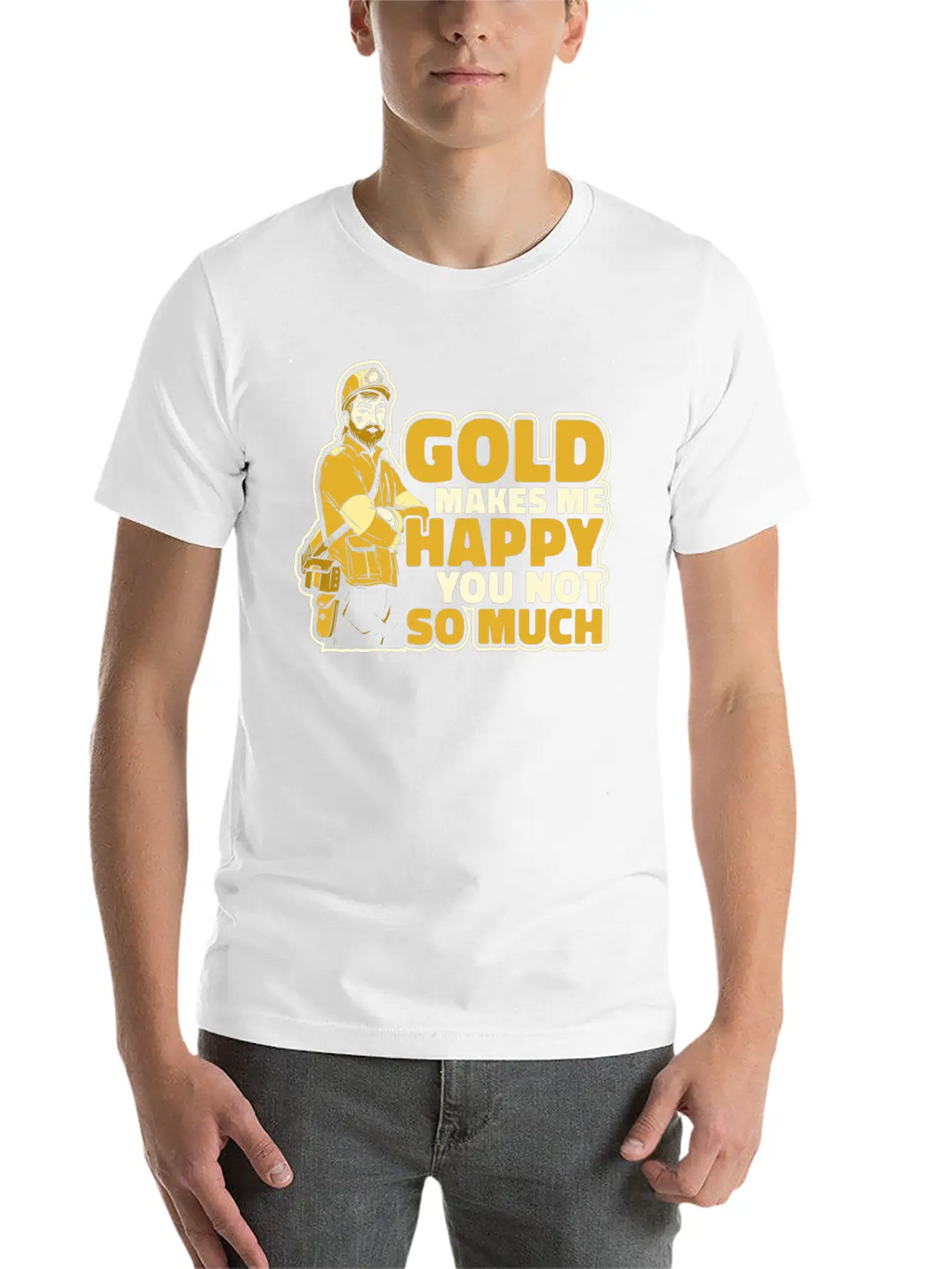 Gold Mining Casual Graphic T-Shirt – Simple And Comfortable Daily Wear