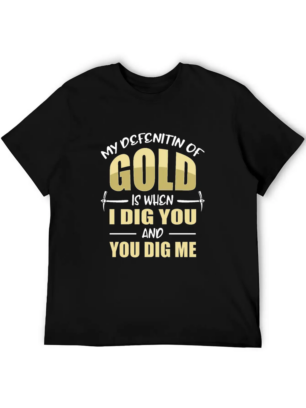 Gold Mining Essential Cotton Tee For Daily Outfits – Unisex Style