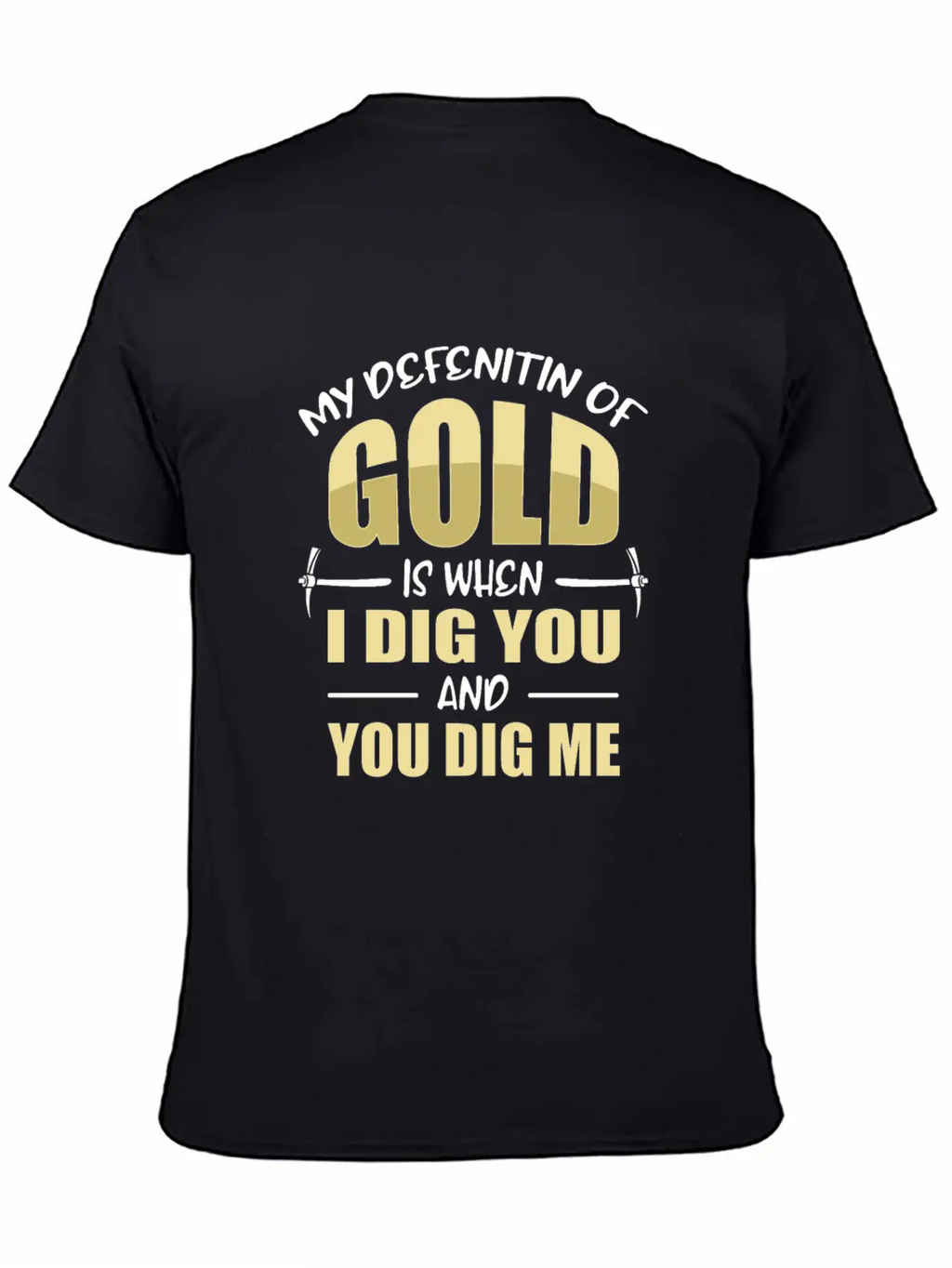 Gold Mining Essential Cotton Tee For Daily Outfits – Unisex Style