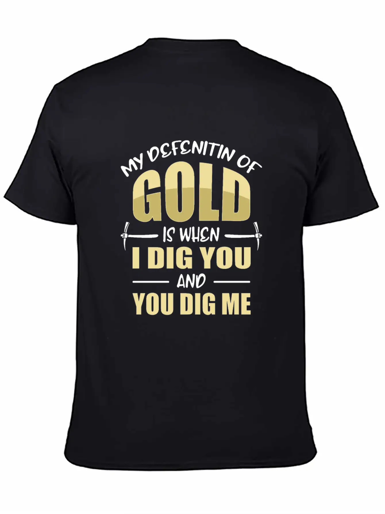 Gold Mining Essential Cotton Tee For Daily Outfits – Unisex Style