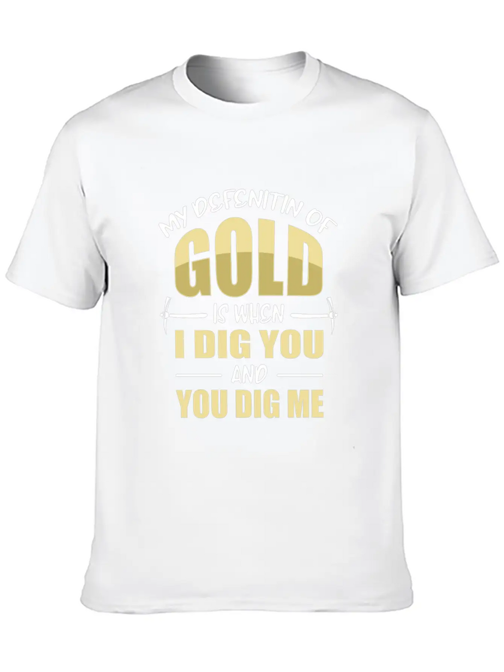 Gold Mining Essential Cotton Tee For Daily Outfits – Unisex Style