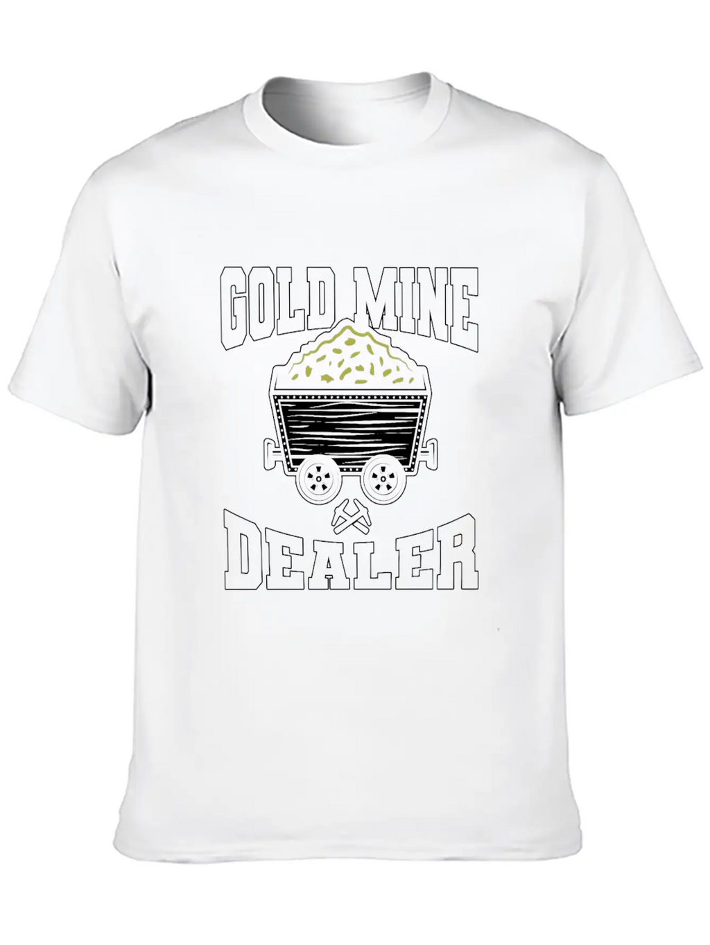 Gold Mining Unisex Casual T-Shirt – Clean Design For Daily Comfort