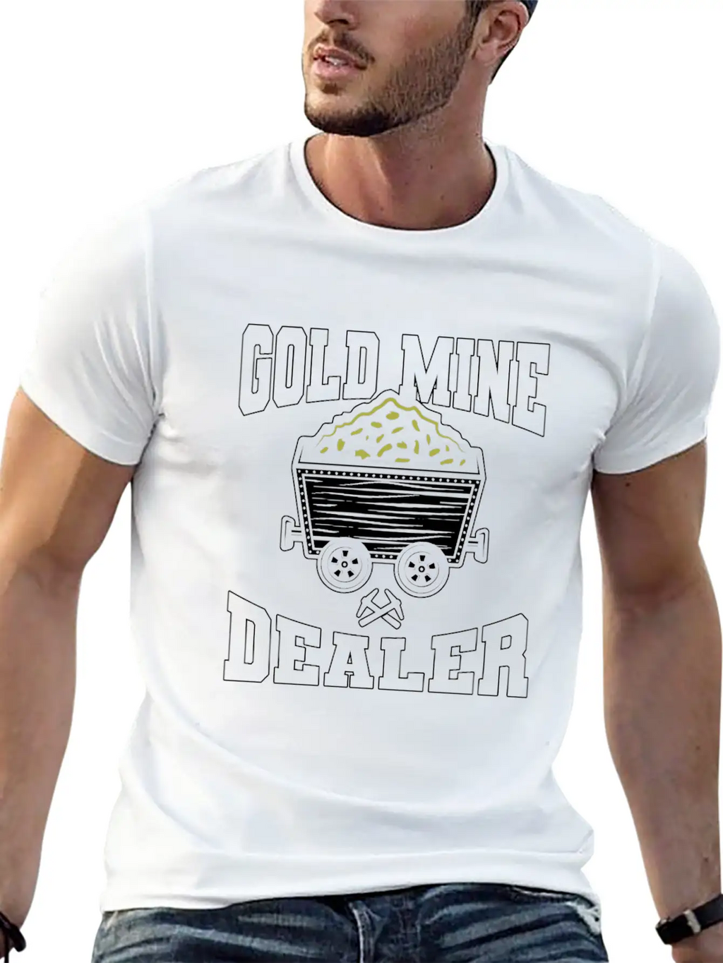 Gold Mining Unisex Casual T-Shirt – Clean Design For Daily Comfort