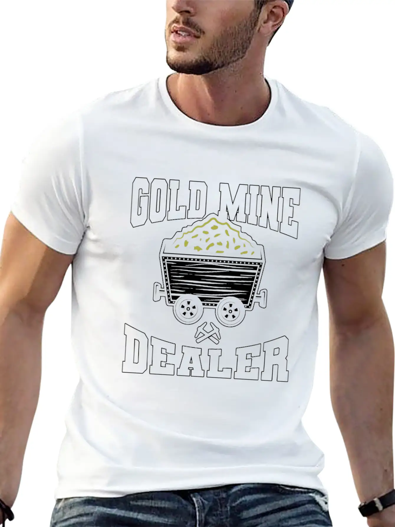 Gold Mining Unisex Casual T-Shirt – Clean Design For Daily Comfort