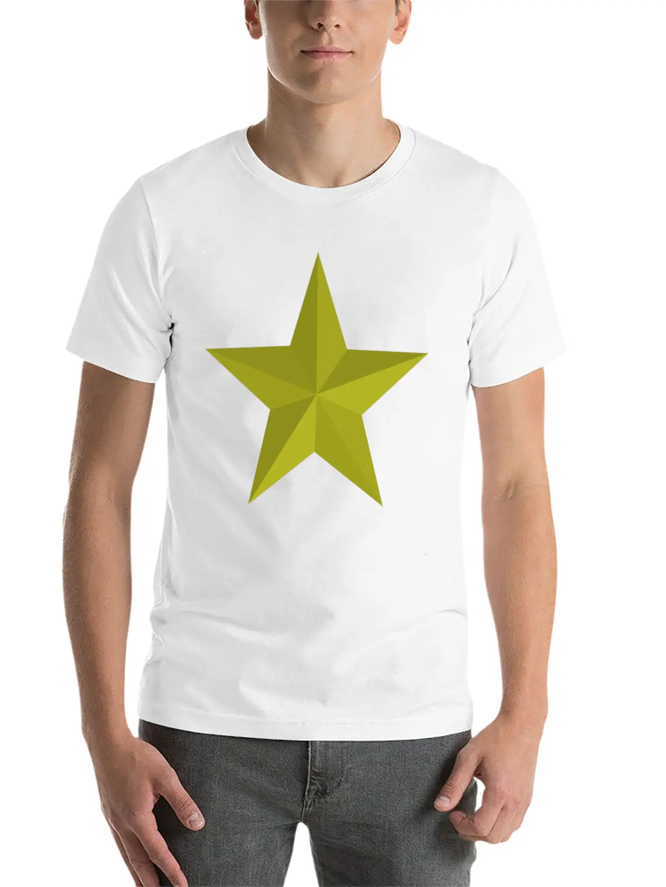 Gold Star Unisex Short Sleeve Soft Cotton T-Shirt – Casual Everyday Wear